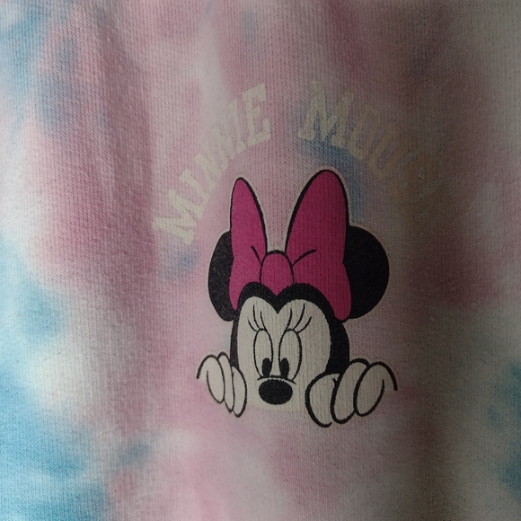 NWOT Disney Women's Multicolor Tie-Dye/Minnie Mouse Sweat Pants Size Large - Picture 2 of 4